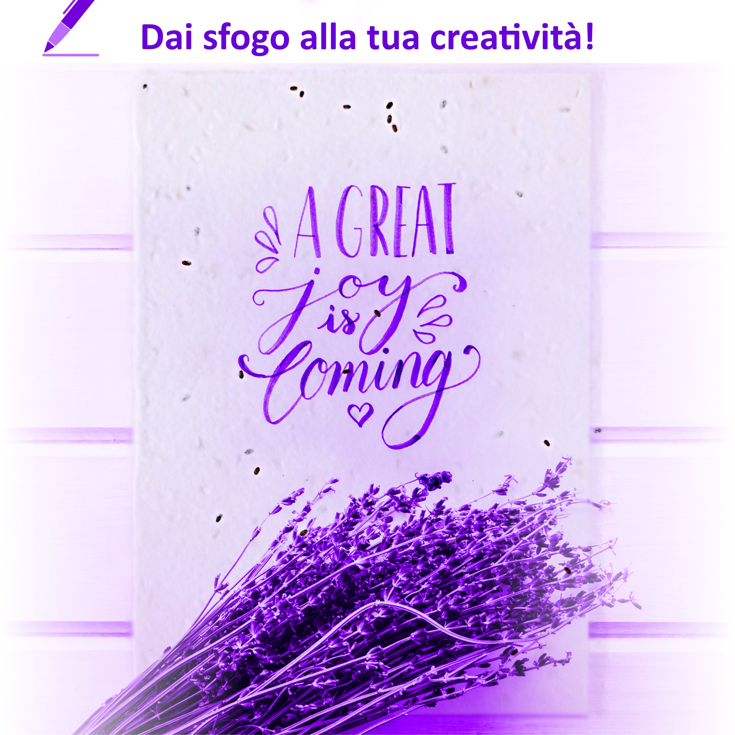 Biglietti Piantabili per Inviti e Partecipazioni | Semi Lavanda