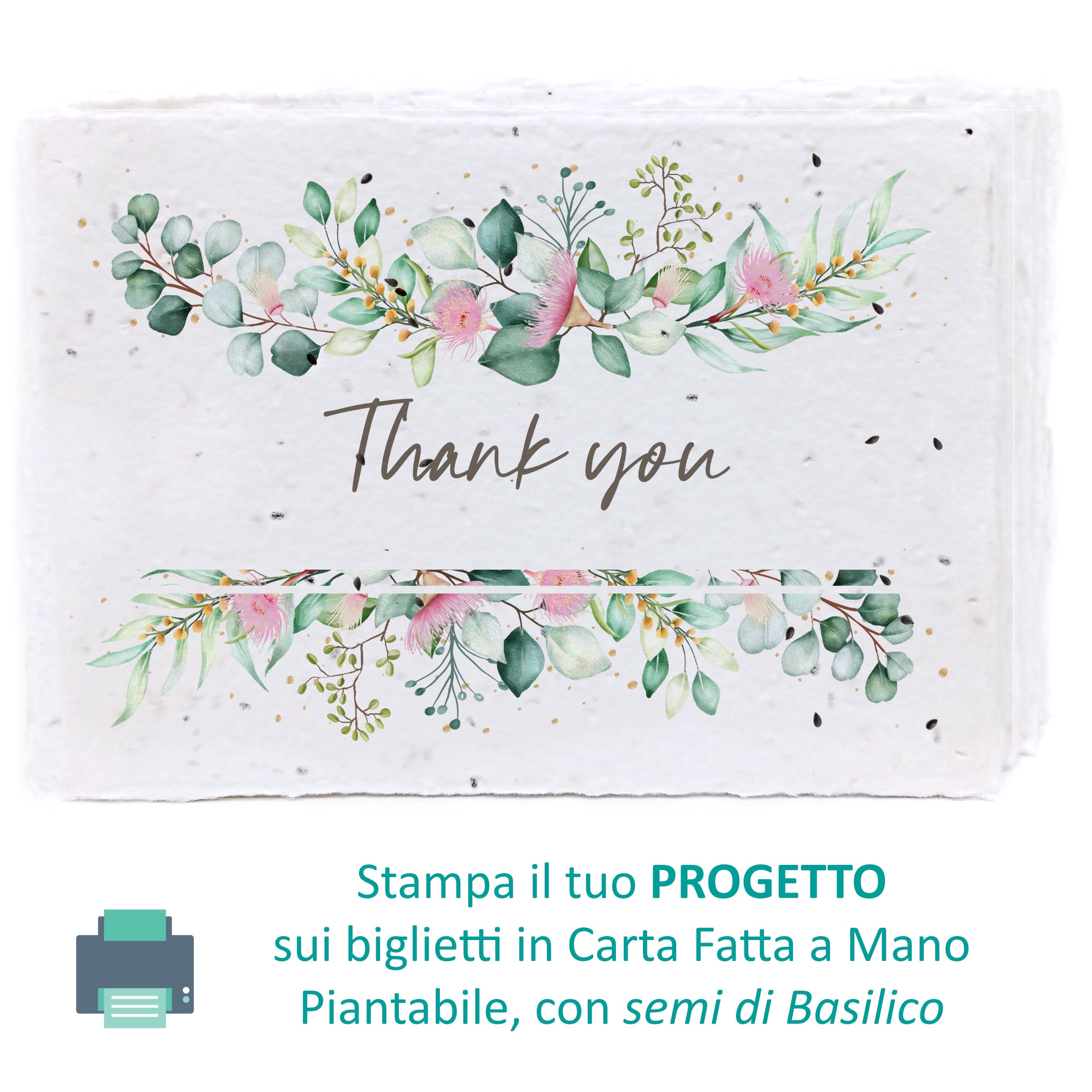 Biglietti Piantabili per Inviti e Partecipazioni | Semi Basilico