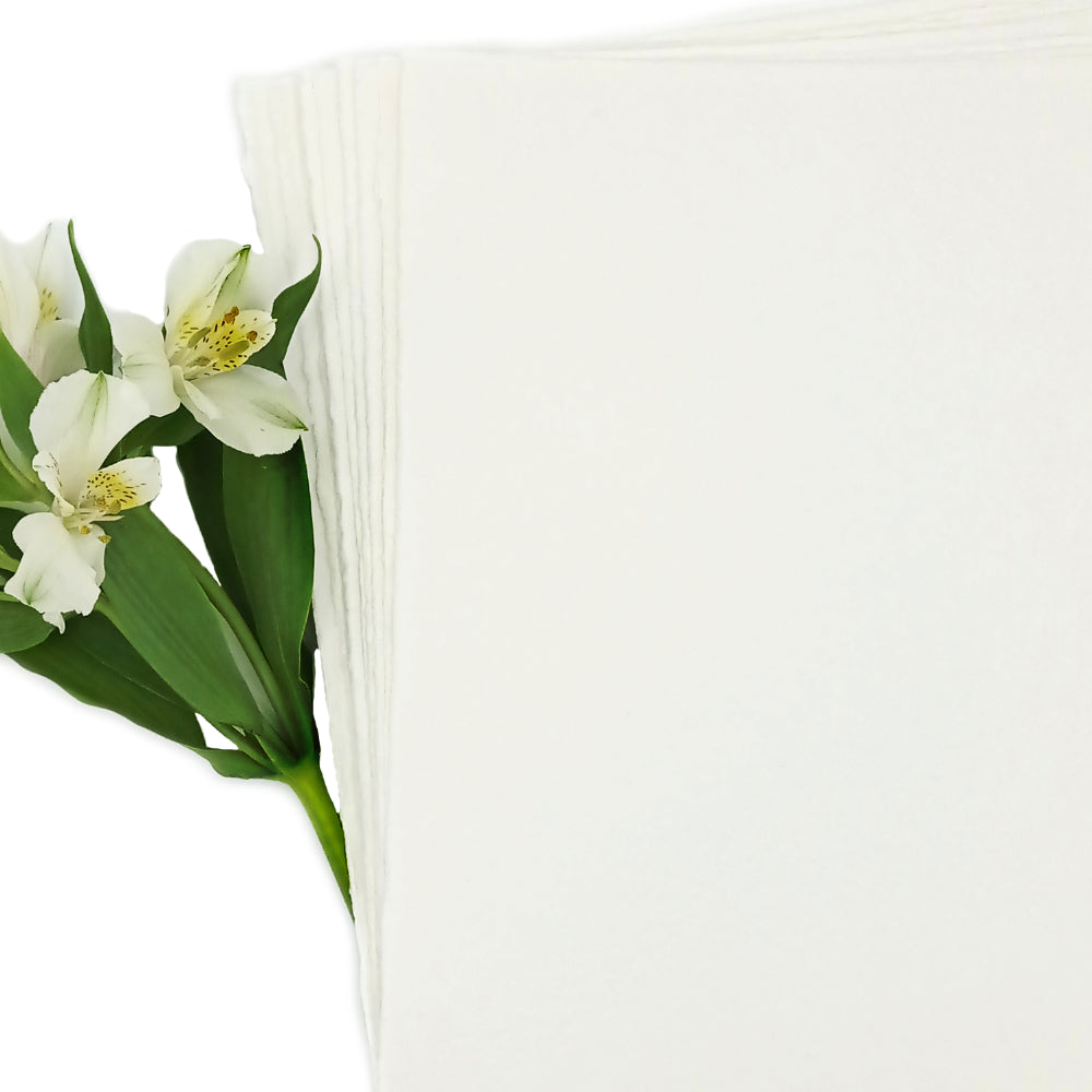 Fogli A4 Carta Artigianale Effetto Cotone | Pigmenti Naturali