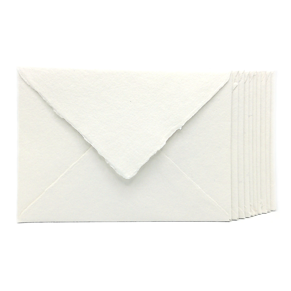 Buste in Carta Artigianale Naturale | Effetto Cotone - 10 pz