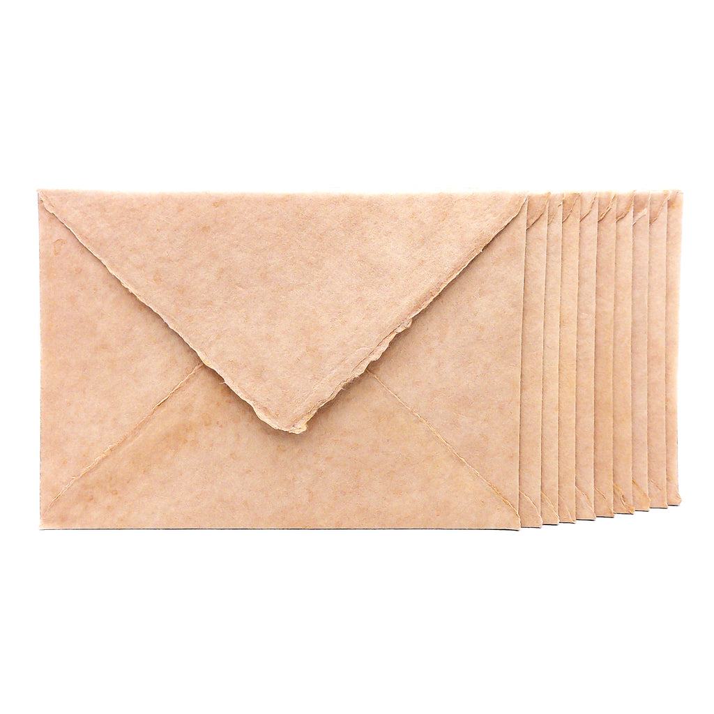 Buste in Carta Artigianale Naturale | Effetto Cotone - 10 pz