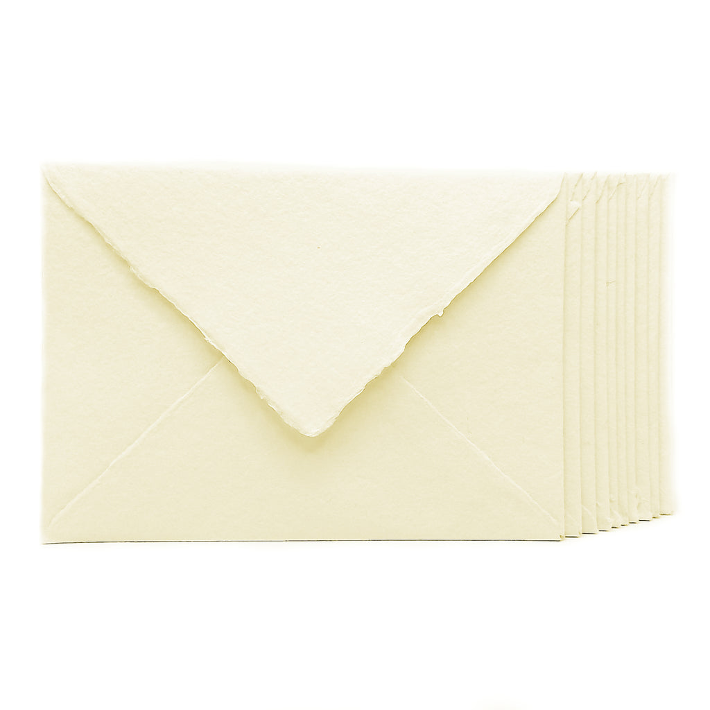 Buste in Carta Artigianale Naturale | Effetto Cotone - 10 pz